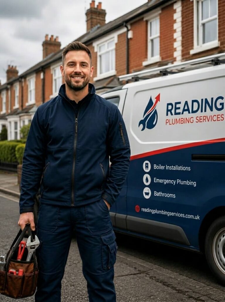 Professional plumber engineer in Reading